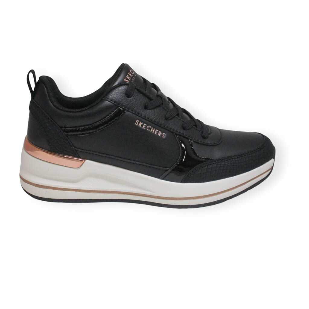 skechers 177345 blk billion 2 fine shine