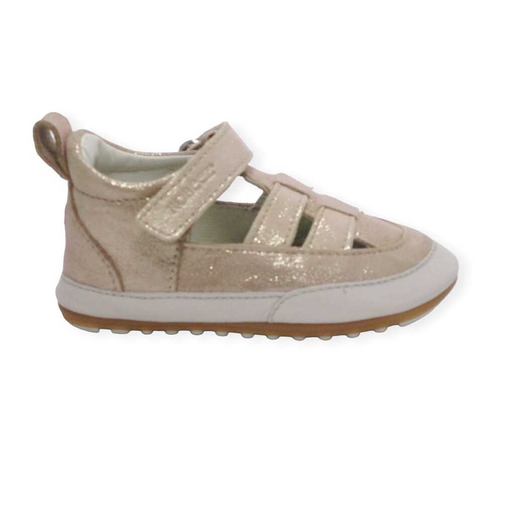 robeez miniz cuir glitter gold.