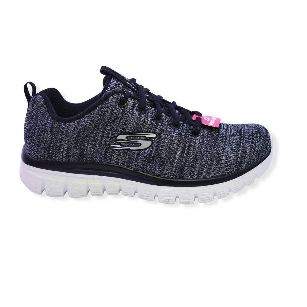 skechers 12614 bkw twisted fortune