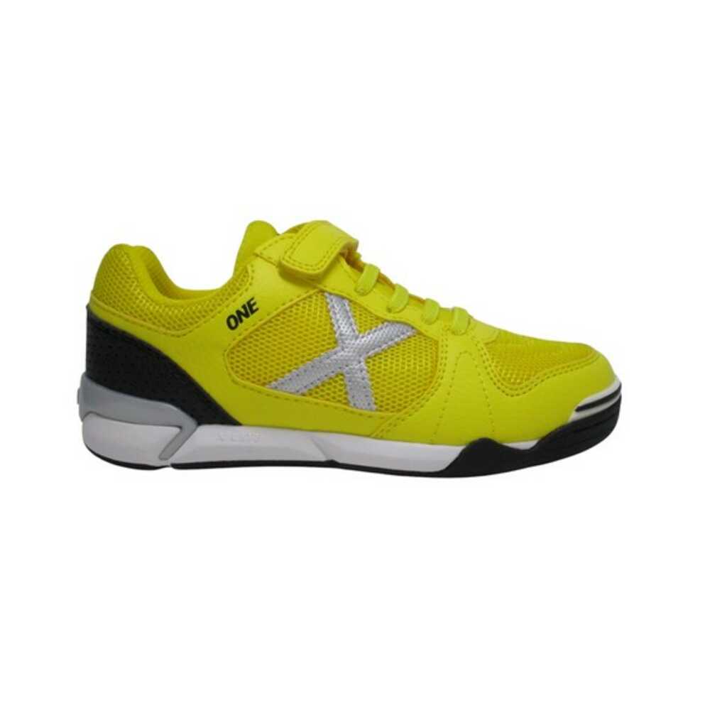 munich one kid vco yellow futsal indoor