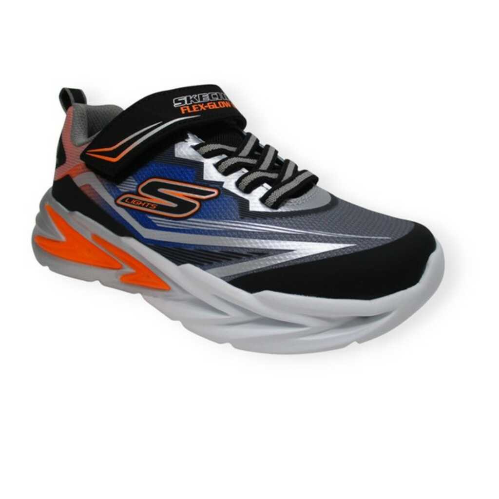 skechers 400139l bksl flex glow ultra lights_1