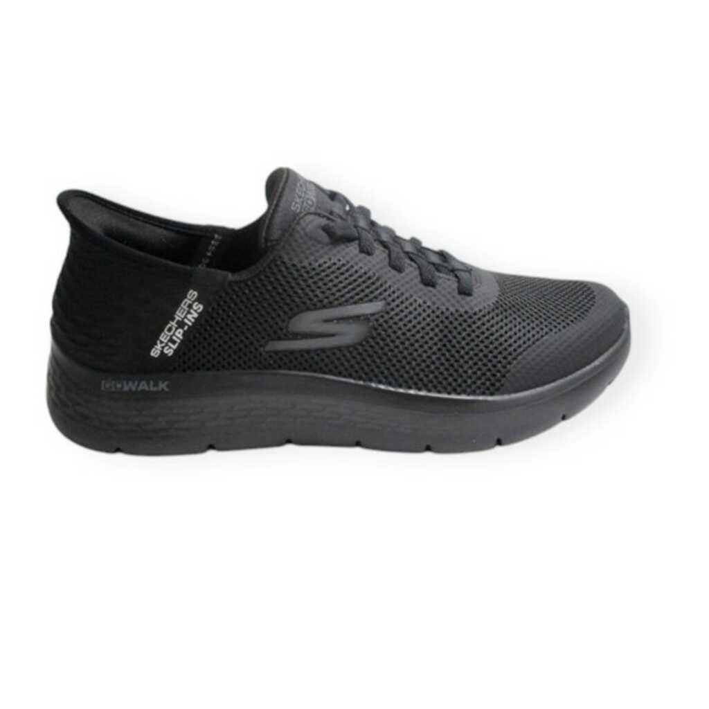 skechers 216324 bbk slip in go walk flex