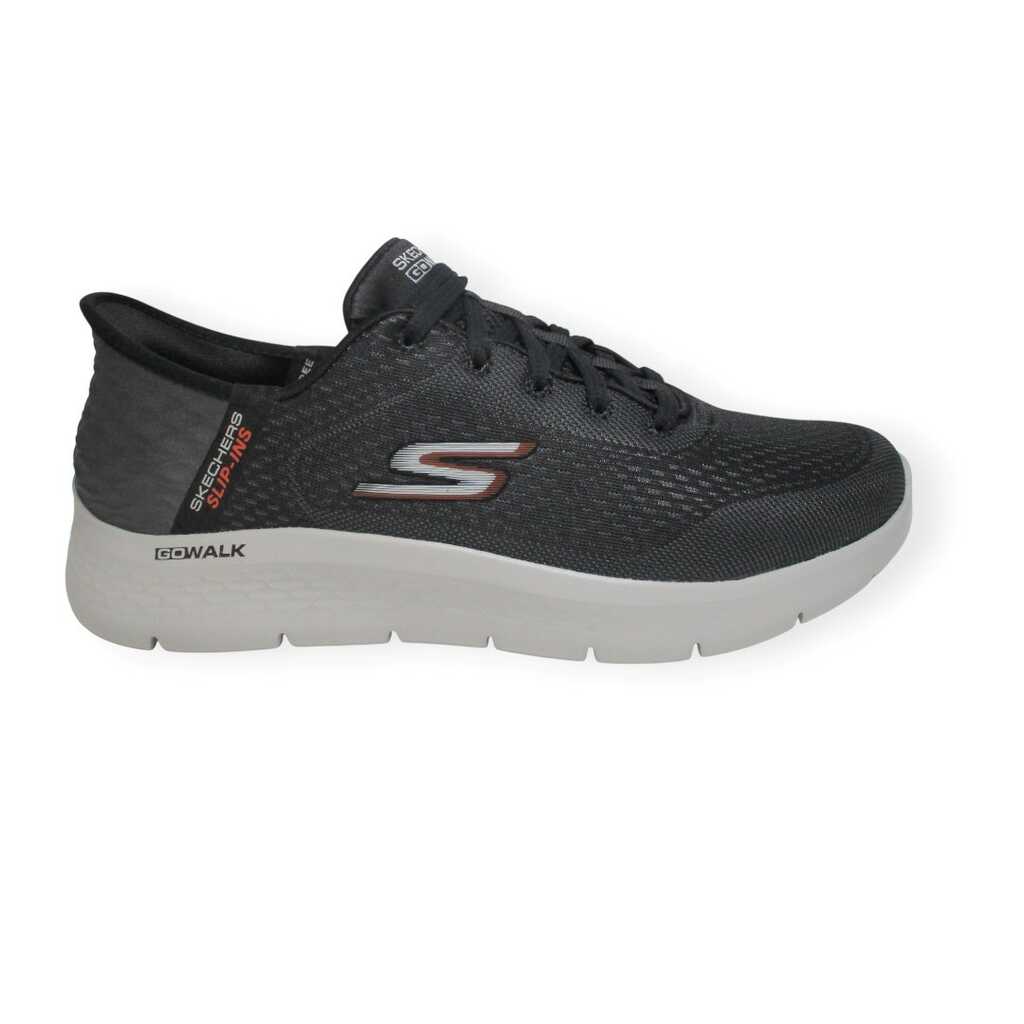 skechers 216505 bkor slip in go walk flex