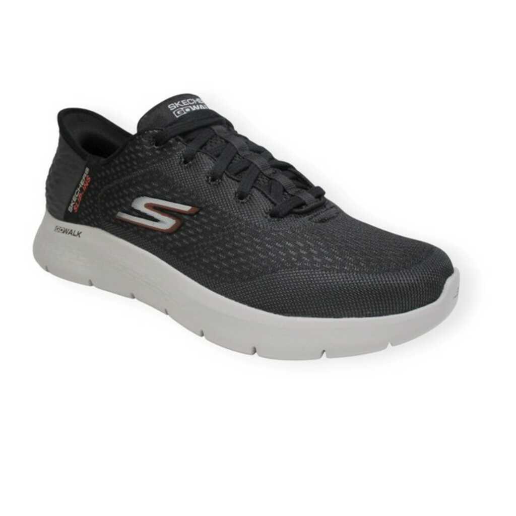skechers 216505 bkor slip in go walk flex_1