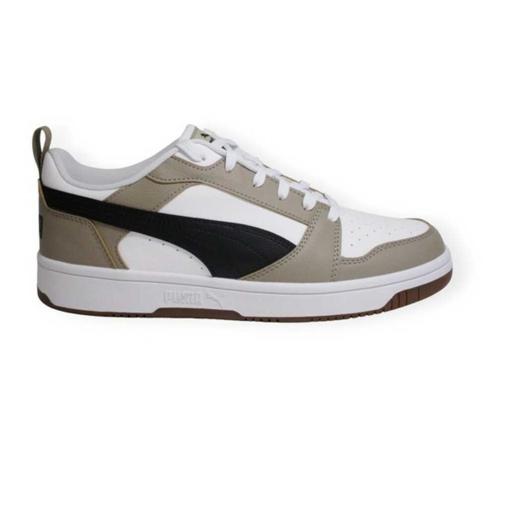 puma rebound v6 m blanc negre marro 392358