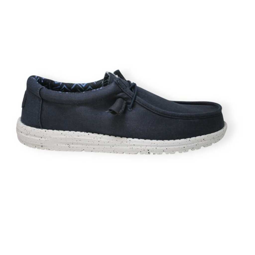 hey dude wally canvas navy
