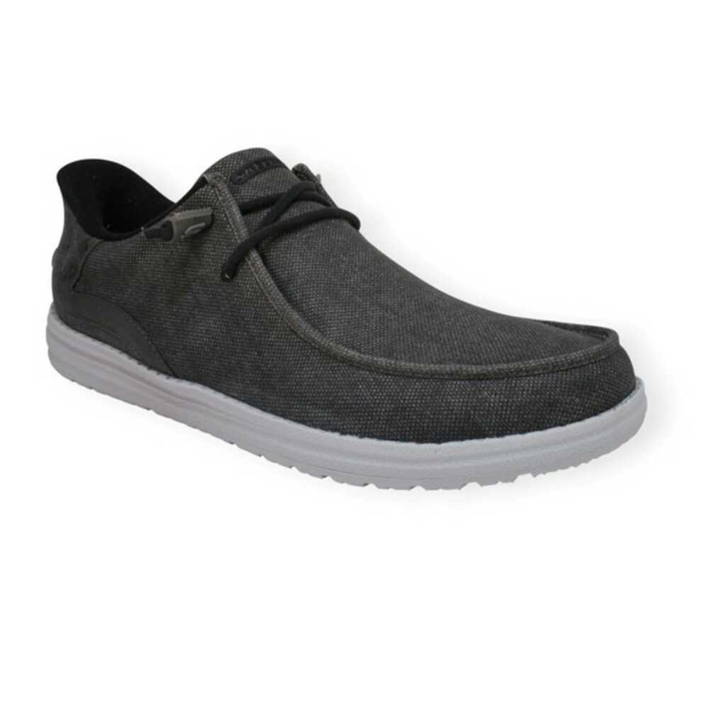 skechers 210959 bkgy relaxed fit melson slip in_1