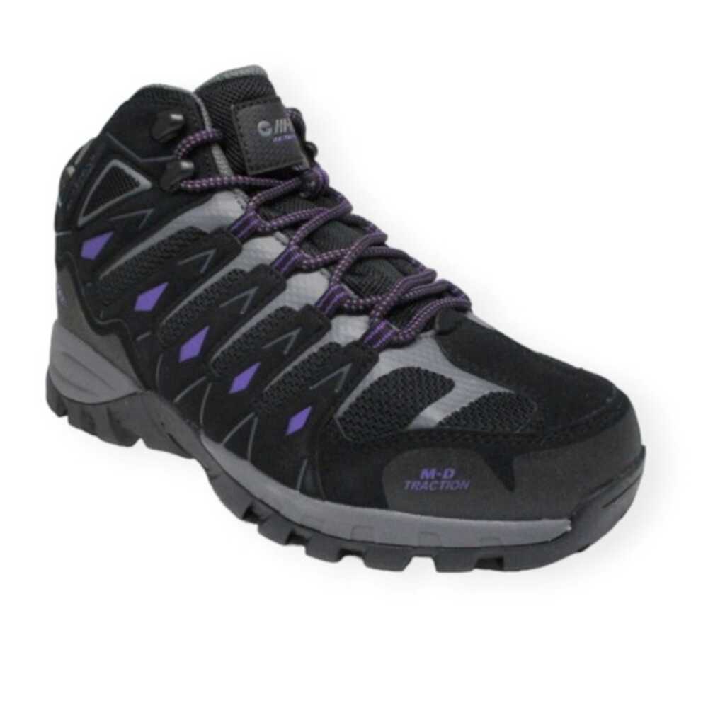 hi-tec corzo mid wp women black charcoal berry_1