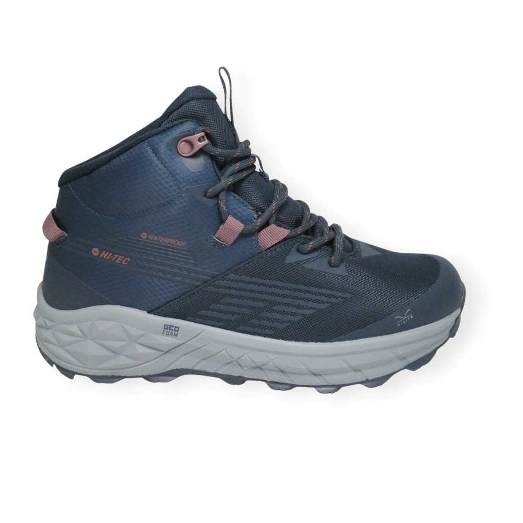 hi-tec fuse trail mid waterproof stratified sea