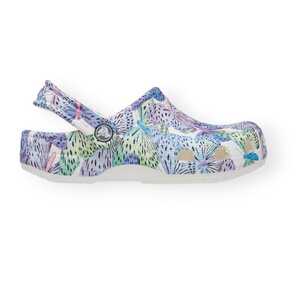 crocs classic butterfly clog white 208297