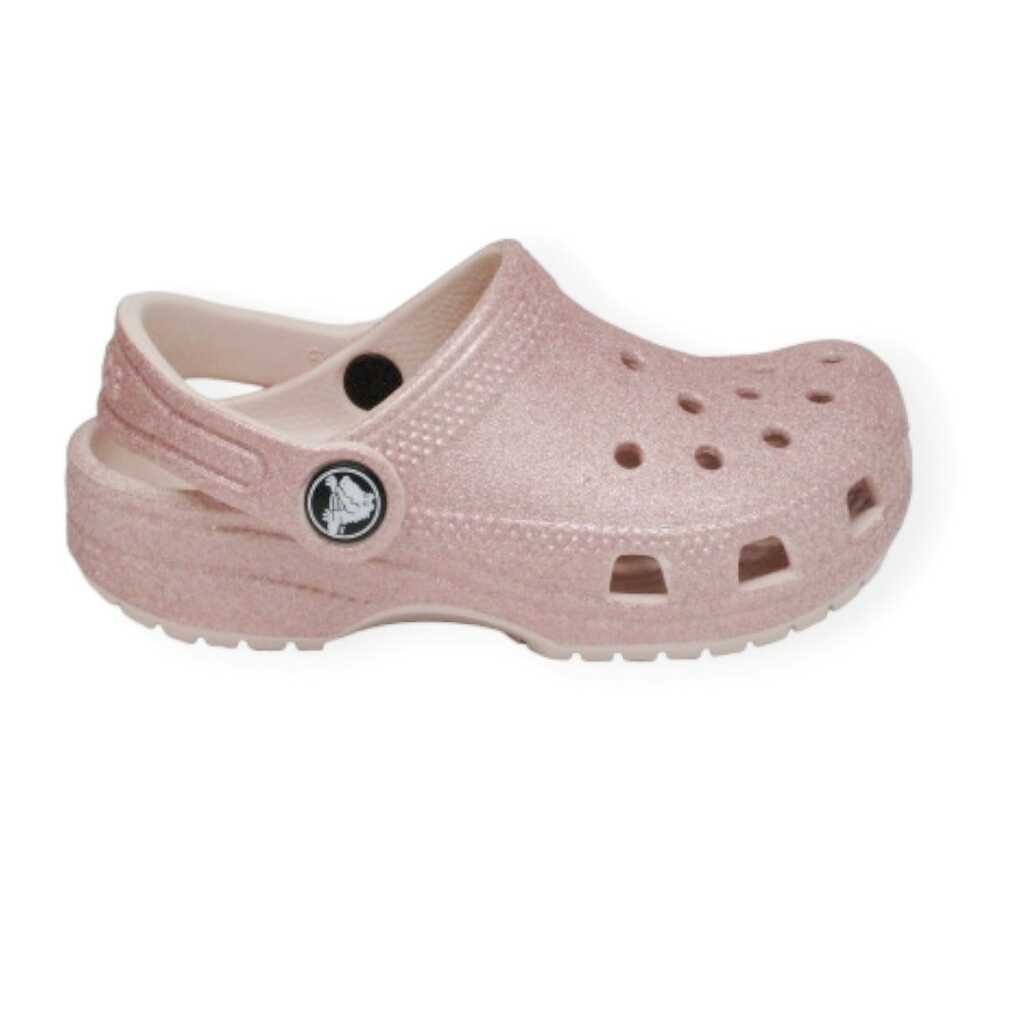 crocs classic glitter clog t quartz 206992