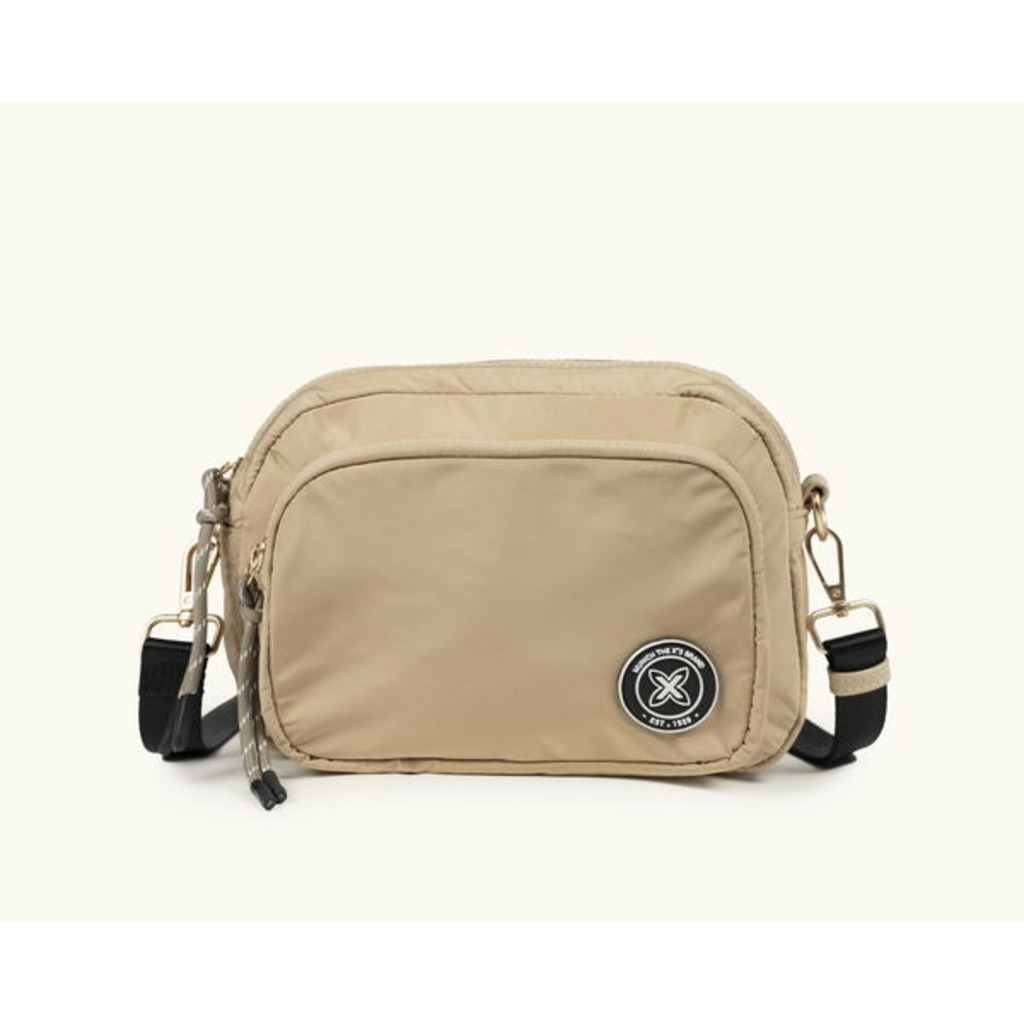 munich shallow crossbody camera beige