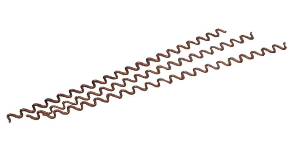 GRECA 50, hilo ondulado d=2mm, L=300mm. Conf. de 50 unidades.