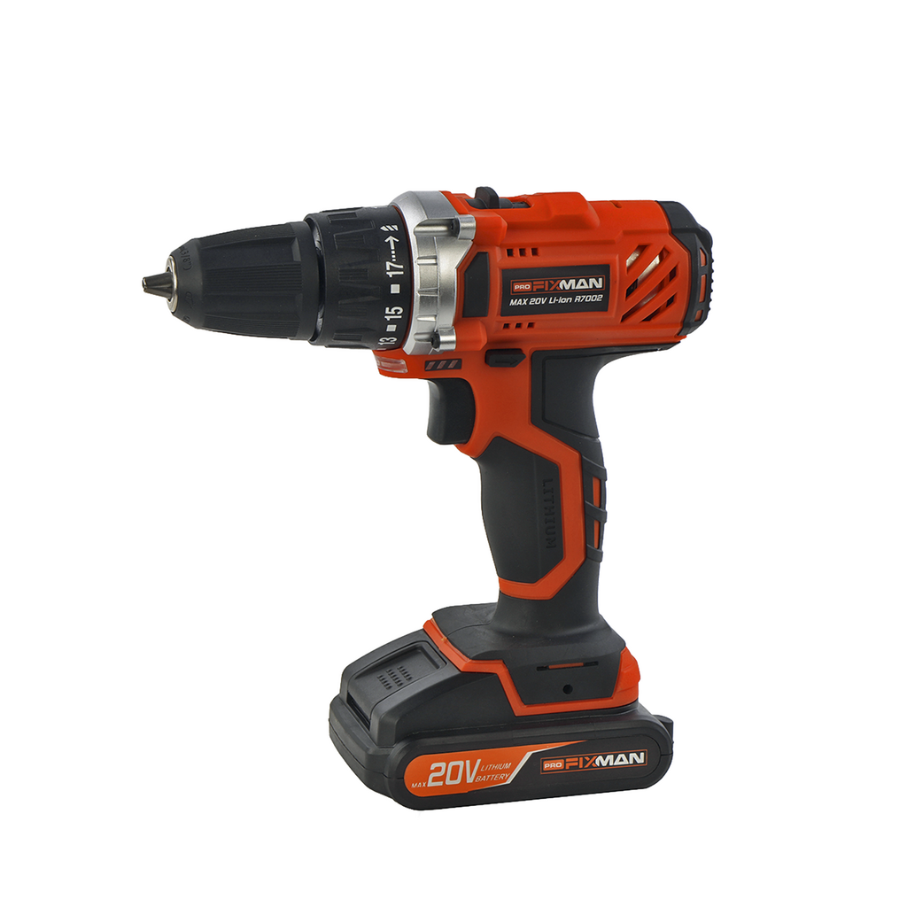 TALADRO PERCUTOR SIN CABLE 20V - 1500mAh