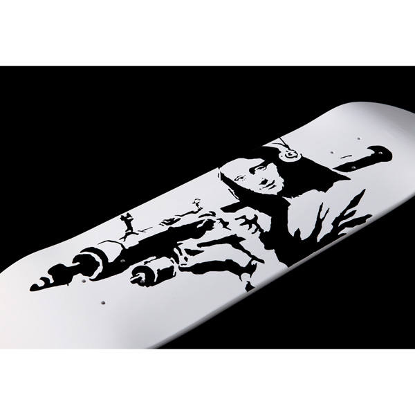 Mona Lisa Bazooka Brandalism skate deck, ca. 2017