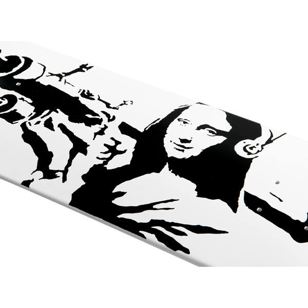 Mona Lisa Bazooka Brandalism skate deck, ca. 2017 3