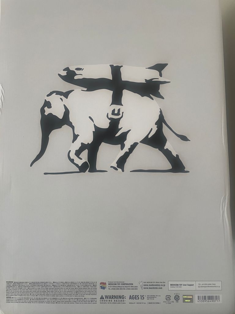 Banksy Elephant with Bomb Figure White, 2020 [Toys & Collectibles