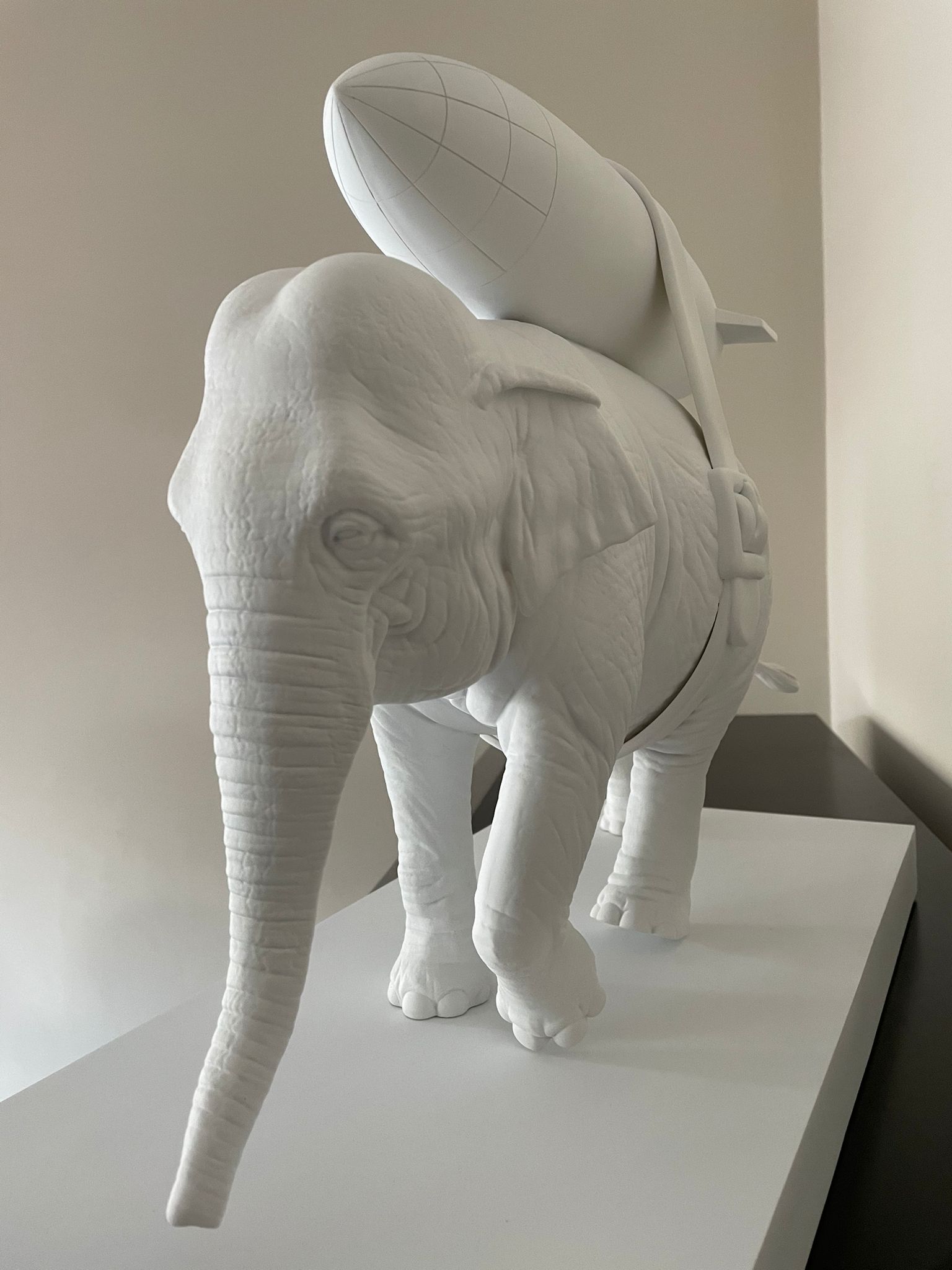 Banksy Elephant with Bomb Figure White, 2020 [Toys & Collectibles