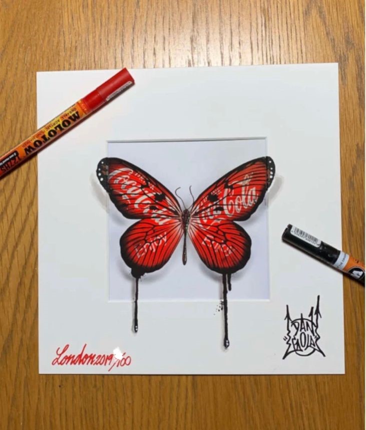 Urban Camouflage Butterfly / Cola 13