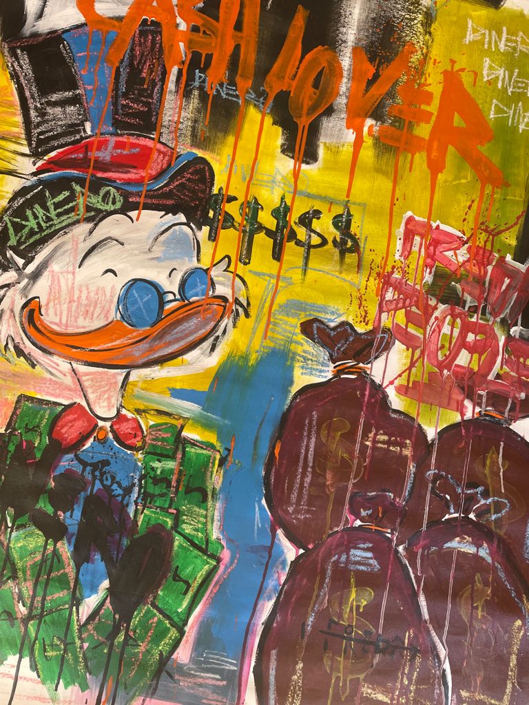 Cash Lover [Original] - 399€ : Original and collectible urban art