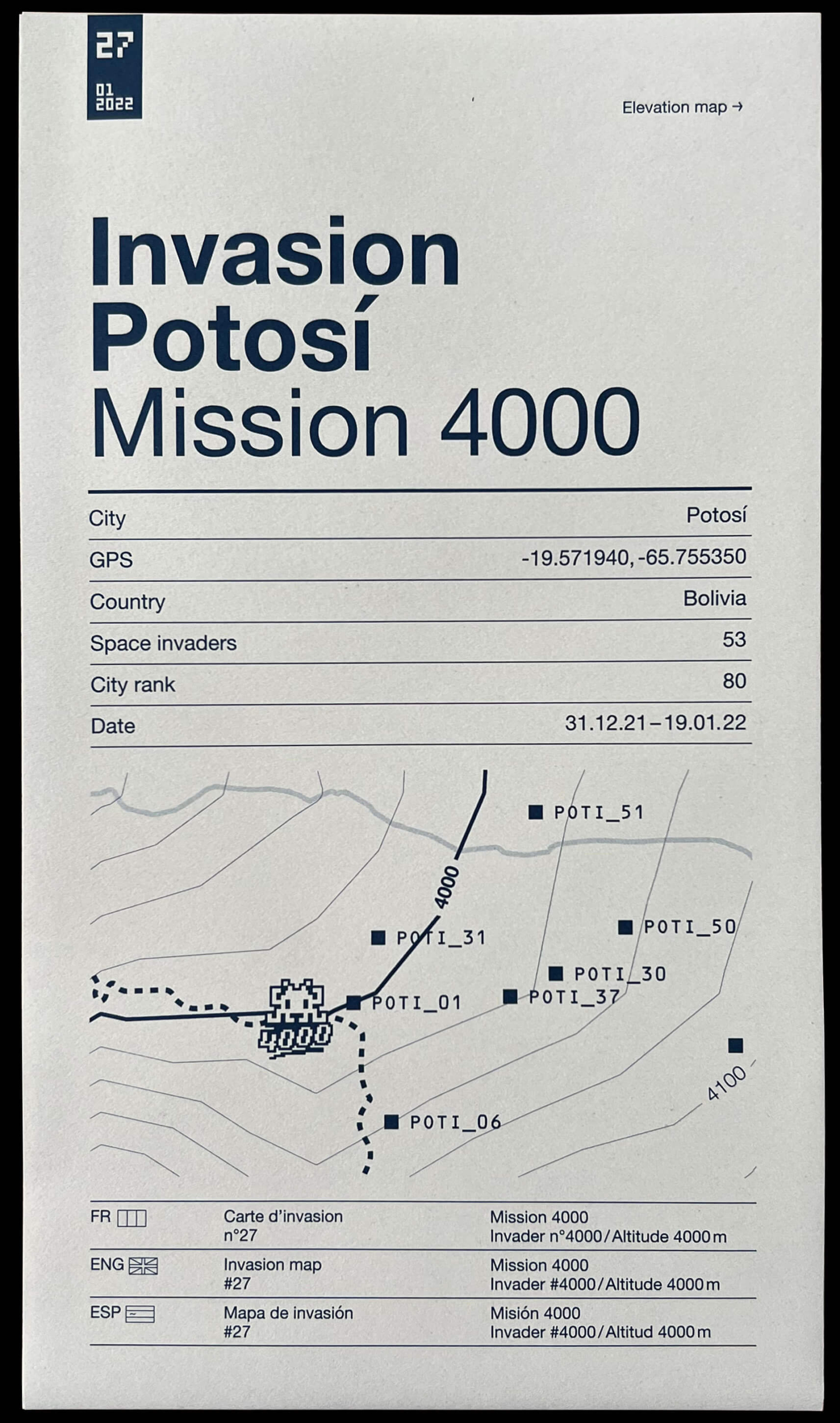 Invasion Potosi / Mission 4000