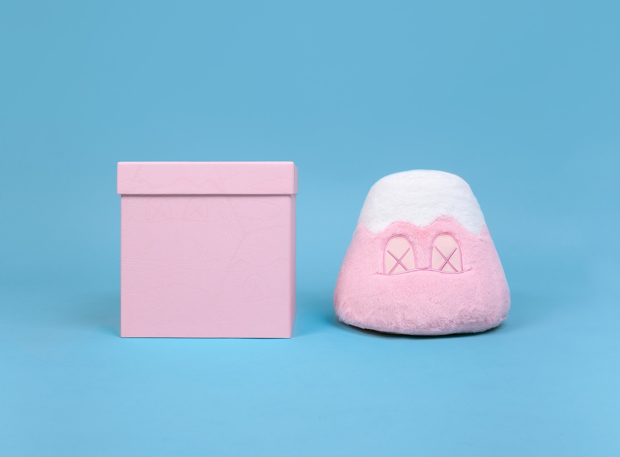 KAWS HOLIDAY JAPAN Mount Fuji Plush Pink