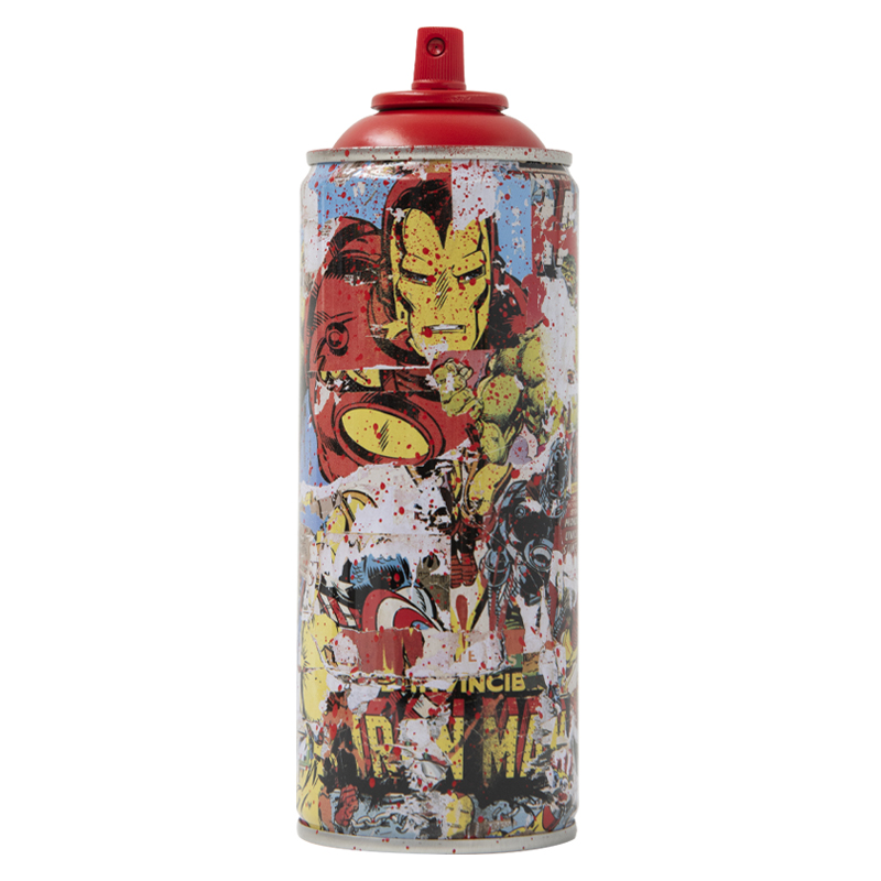 Iron Man - Metal Spray Can (Red)