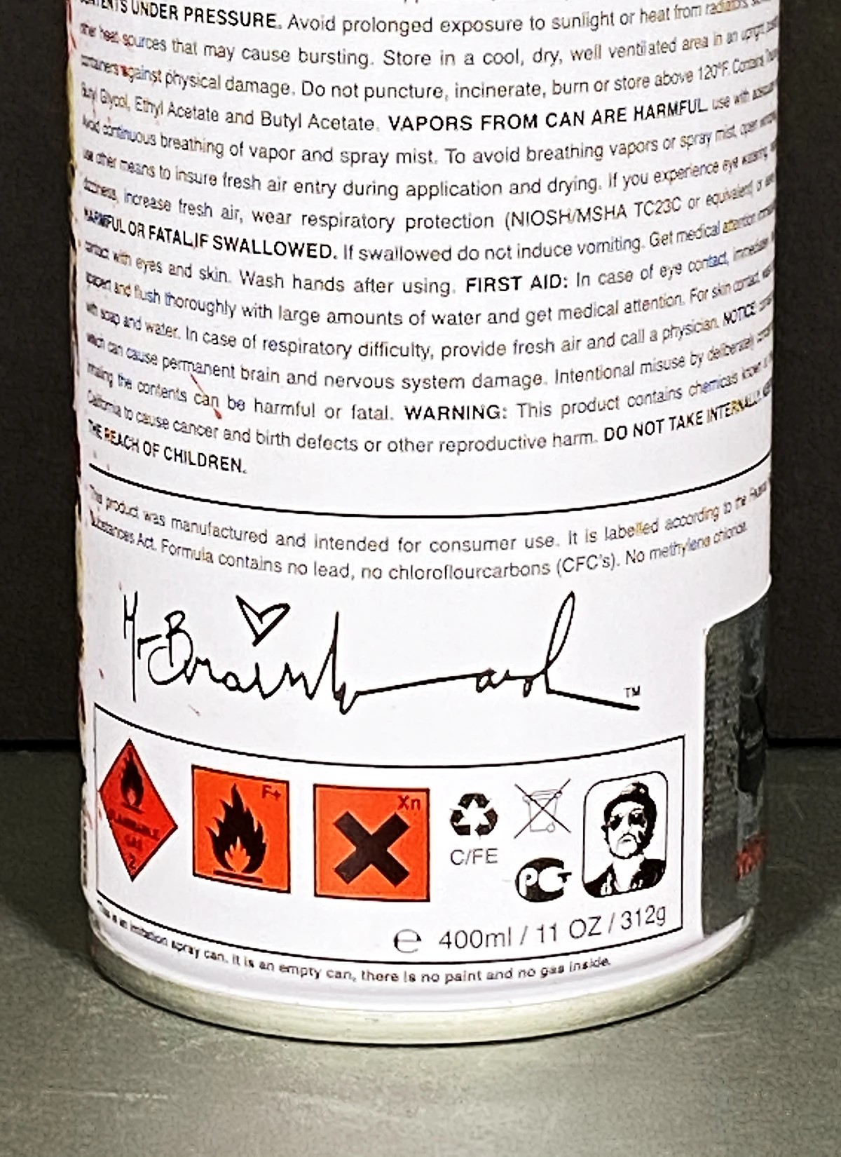 Iron Man - Metal Spray Can (Red) 3