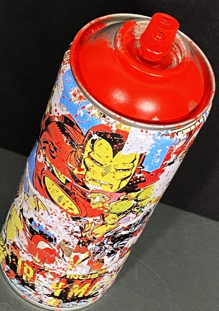 Iron Man - Metal Spray Can (Red) 5