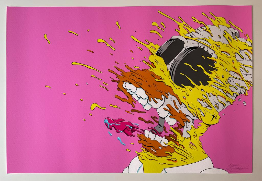 Deconstructed Homer Print (2020 Pink Cocaine Edition) 2