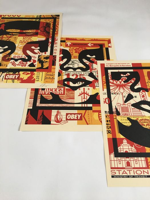 Obey 3 Face Collage 2