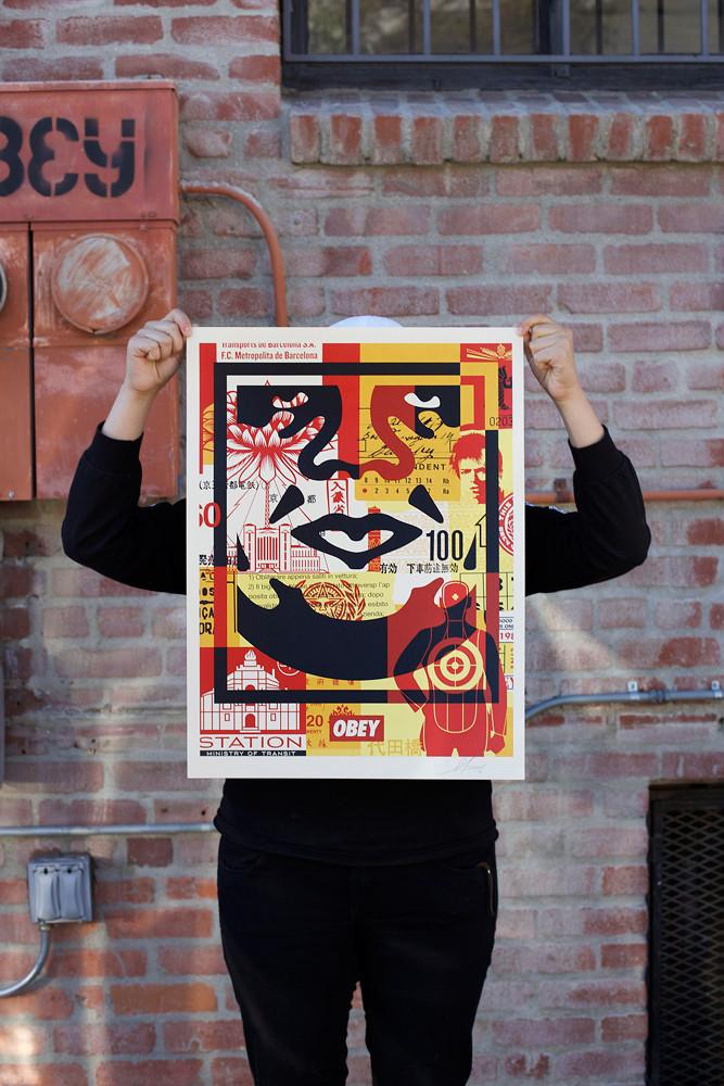 Obey 3 Face Collage 12