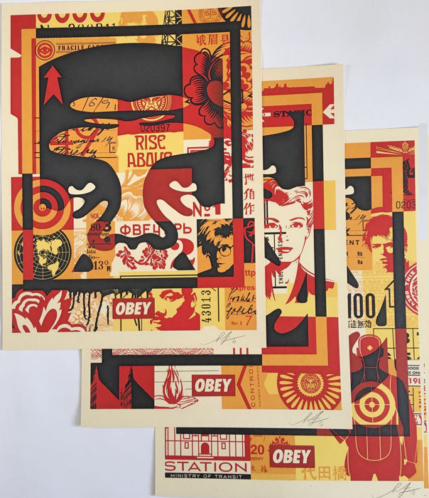 Obey 3 Face Collage 3