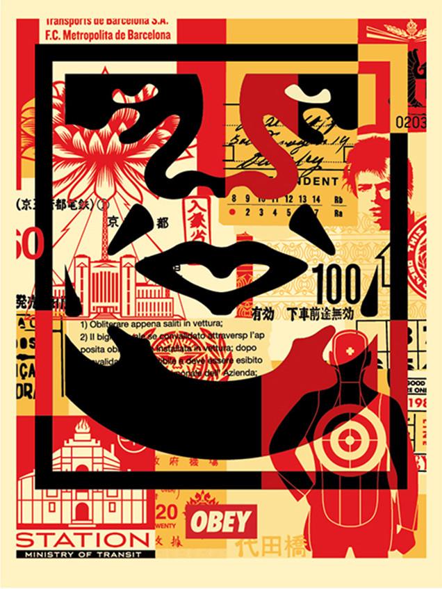 Obey 3 Face Collage 6