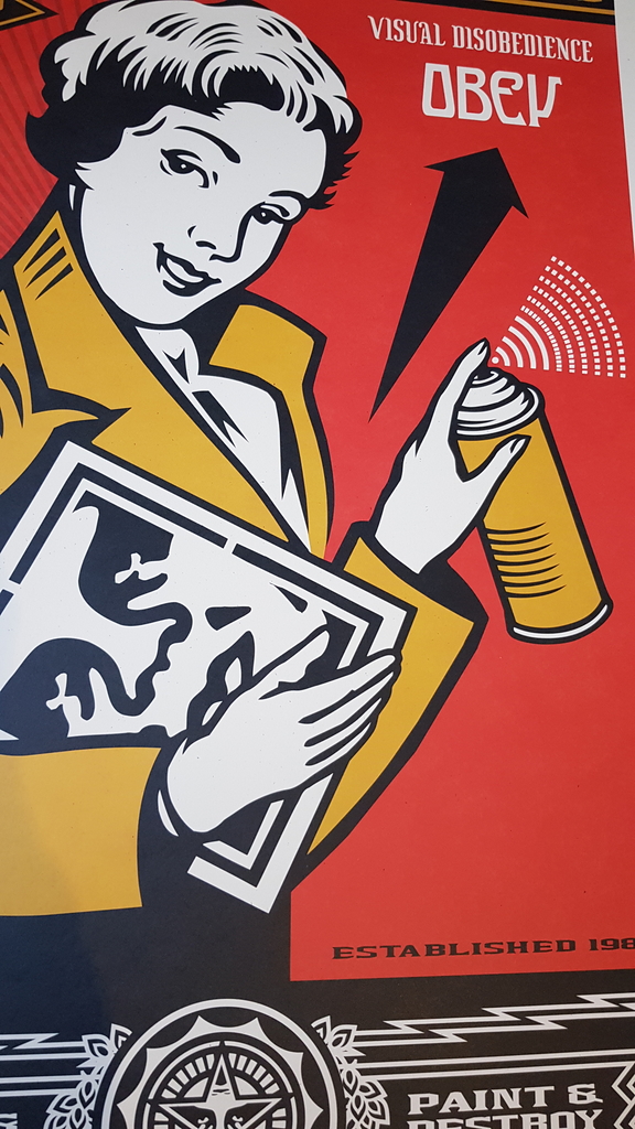 Obey Stay Up Girl [Print] - 149€ : Original and collectible urban