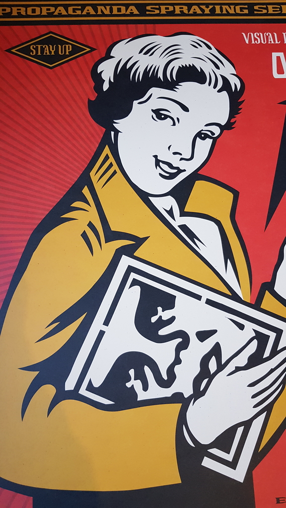 Obey Stay Up Girl [Print] - 149€ : Original and collectible urban