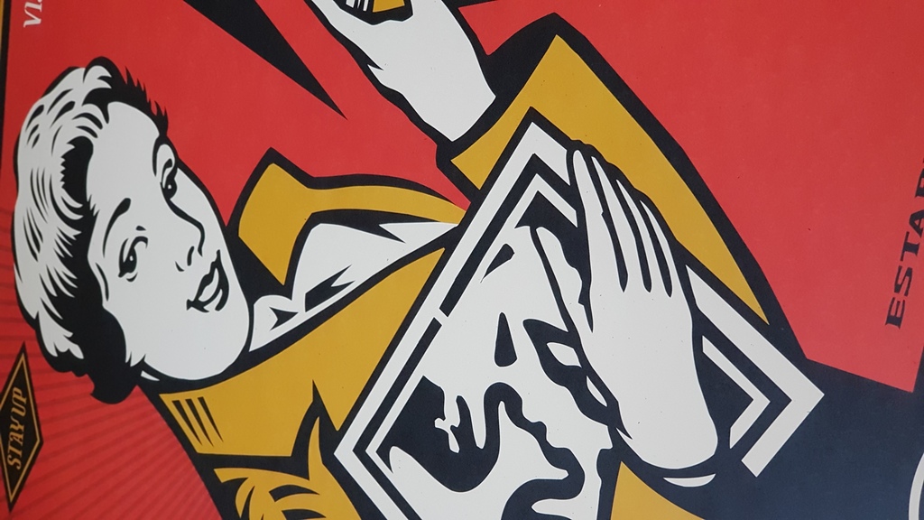 Obey Stay Up Girl [Print] - 149€ : Original and collectible urban