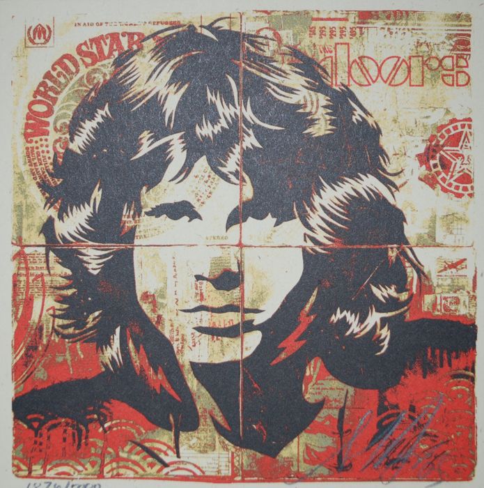 Shepard Fairey (OBEY) - Jim Morrison (The Doors) 2
