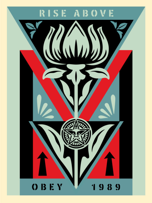 OBEY DECO FLOWER (BLACK)