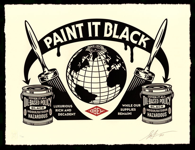 PAINT IT BLACK LETTERPRESS