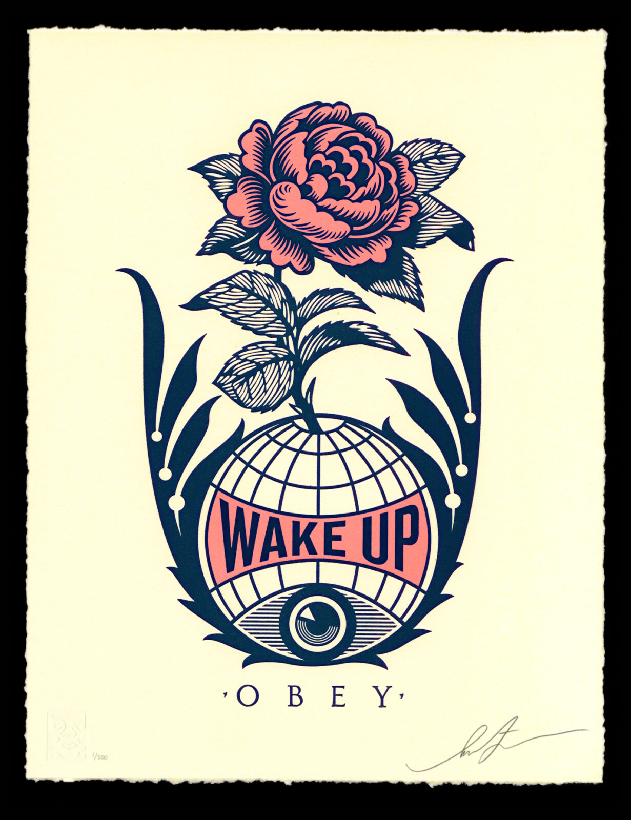 WAKE UP EARTH LETTERPRESS
