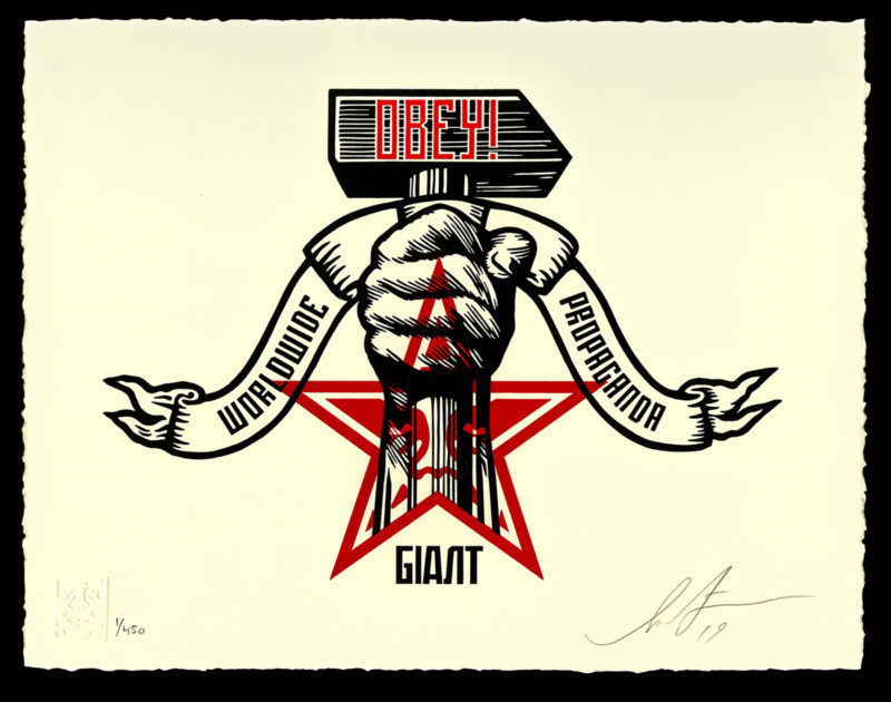 HAMMER AND FIST LETTERPRESS