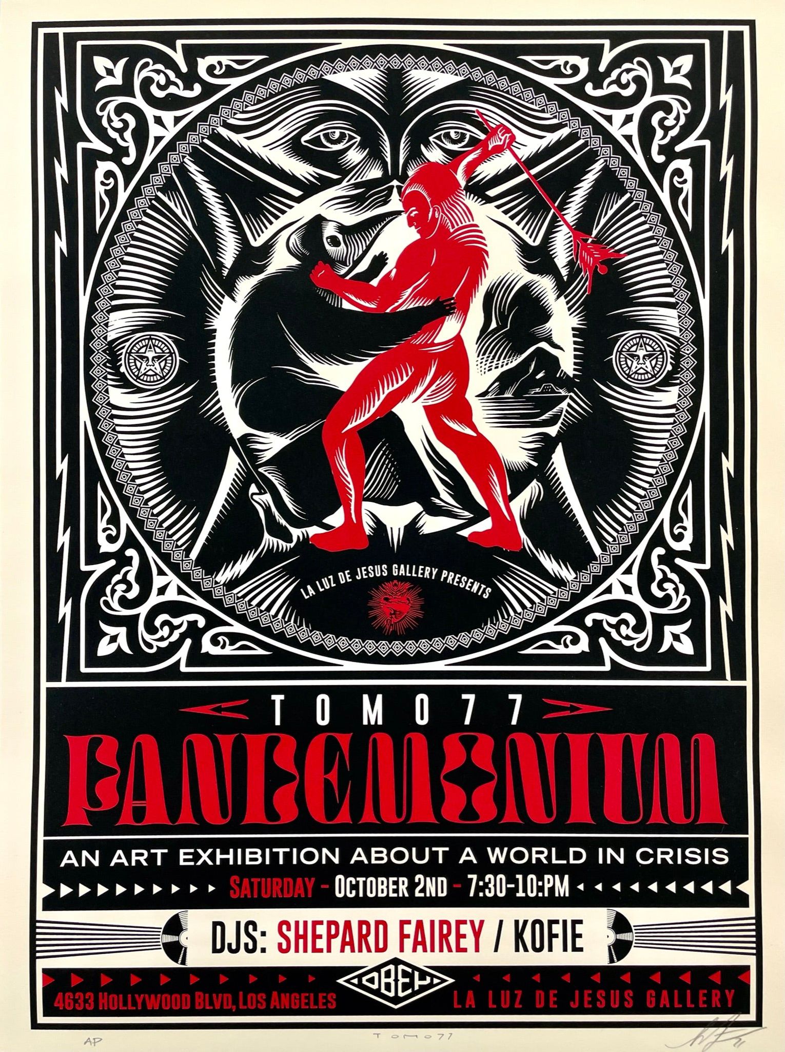 Pandemonium - Shepard Fairey collab with TOMO77