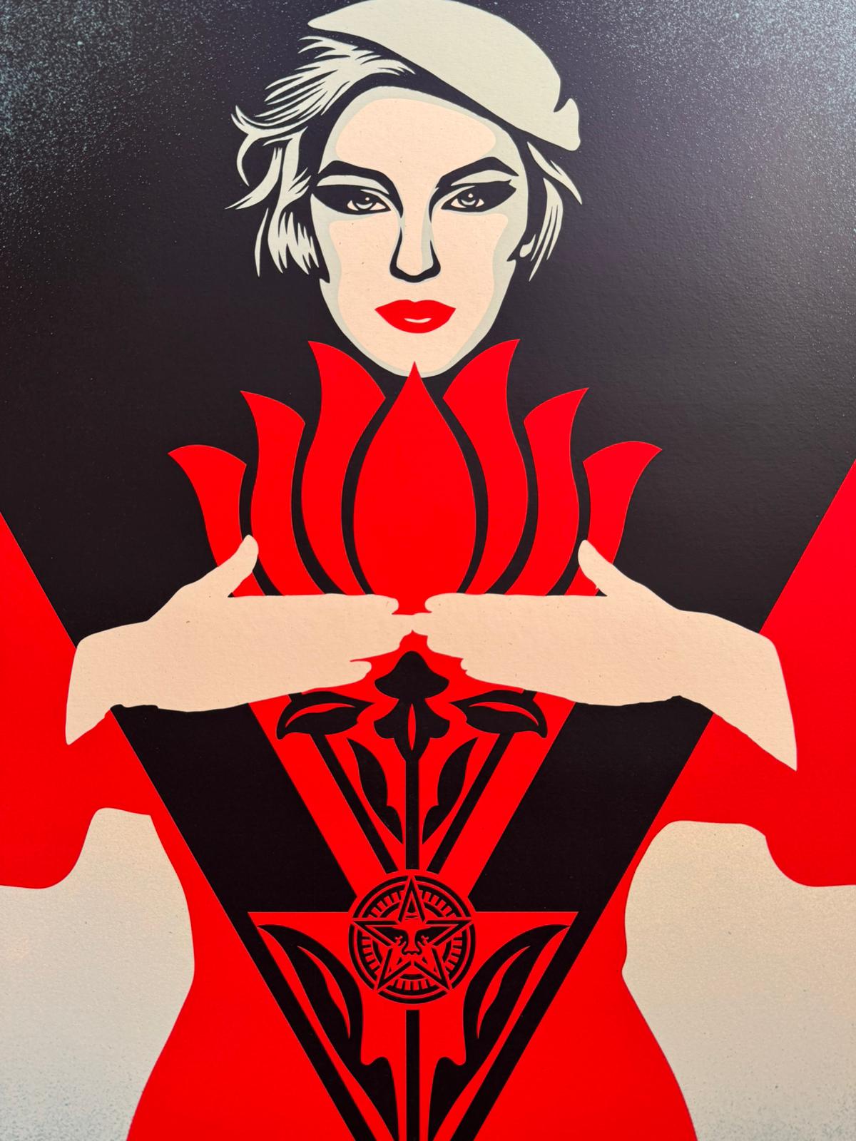 OBEY Noir Flower Woman (Red) 5