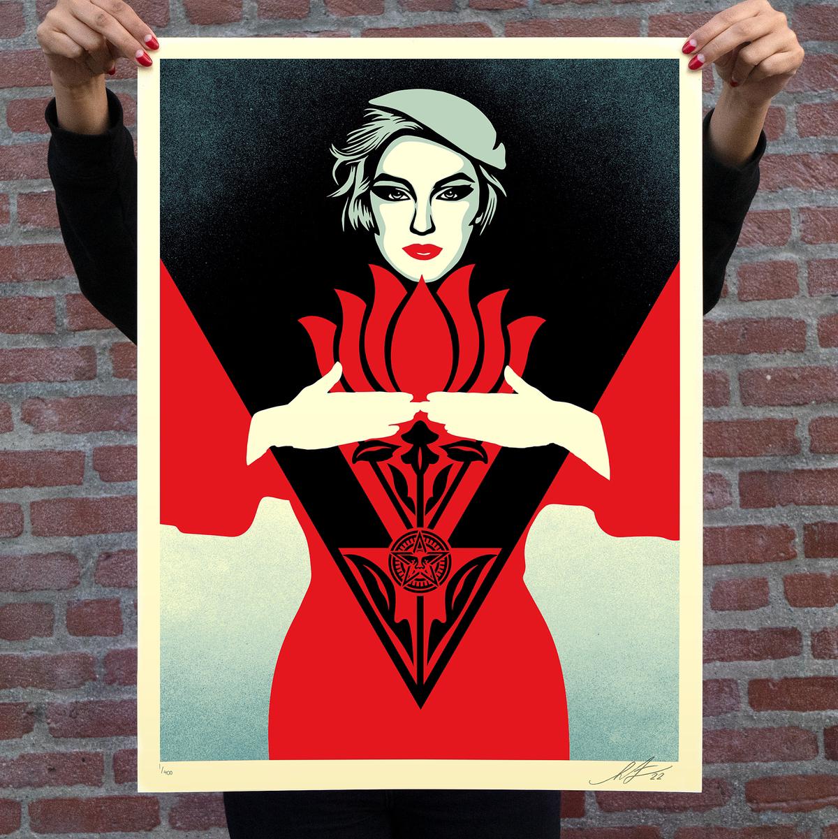 OBEY Noir Flower Woman (Red) 6