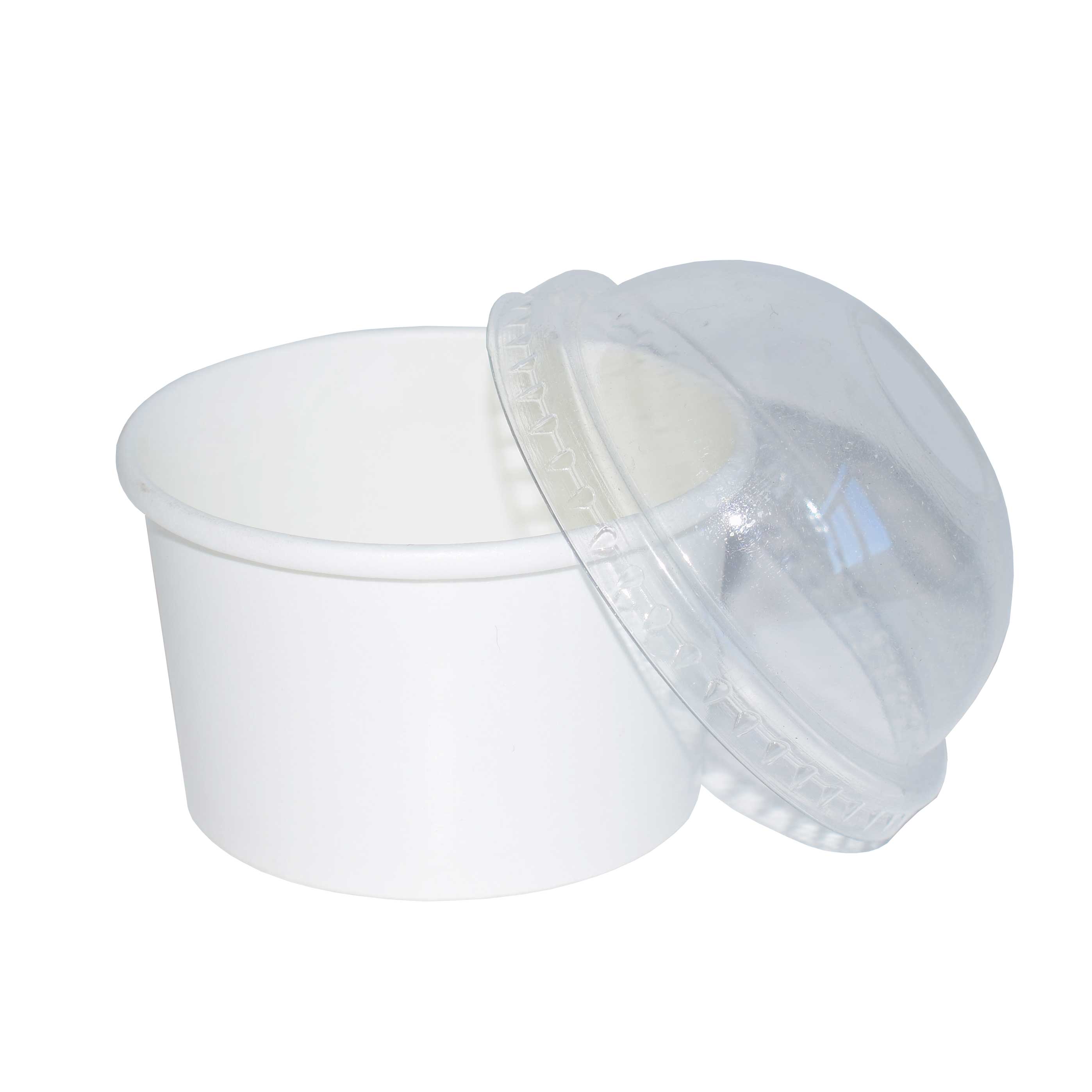 Tarrina Helado Carton Blanco 4oz 120ml 50u.