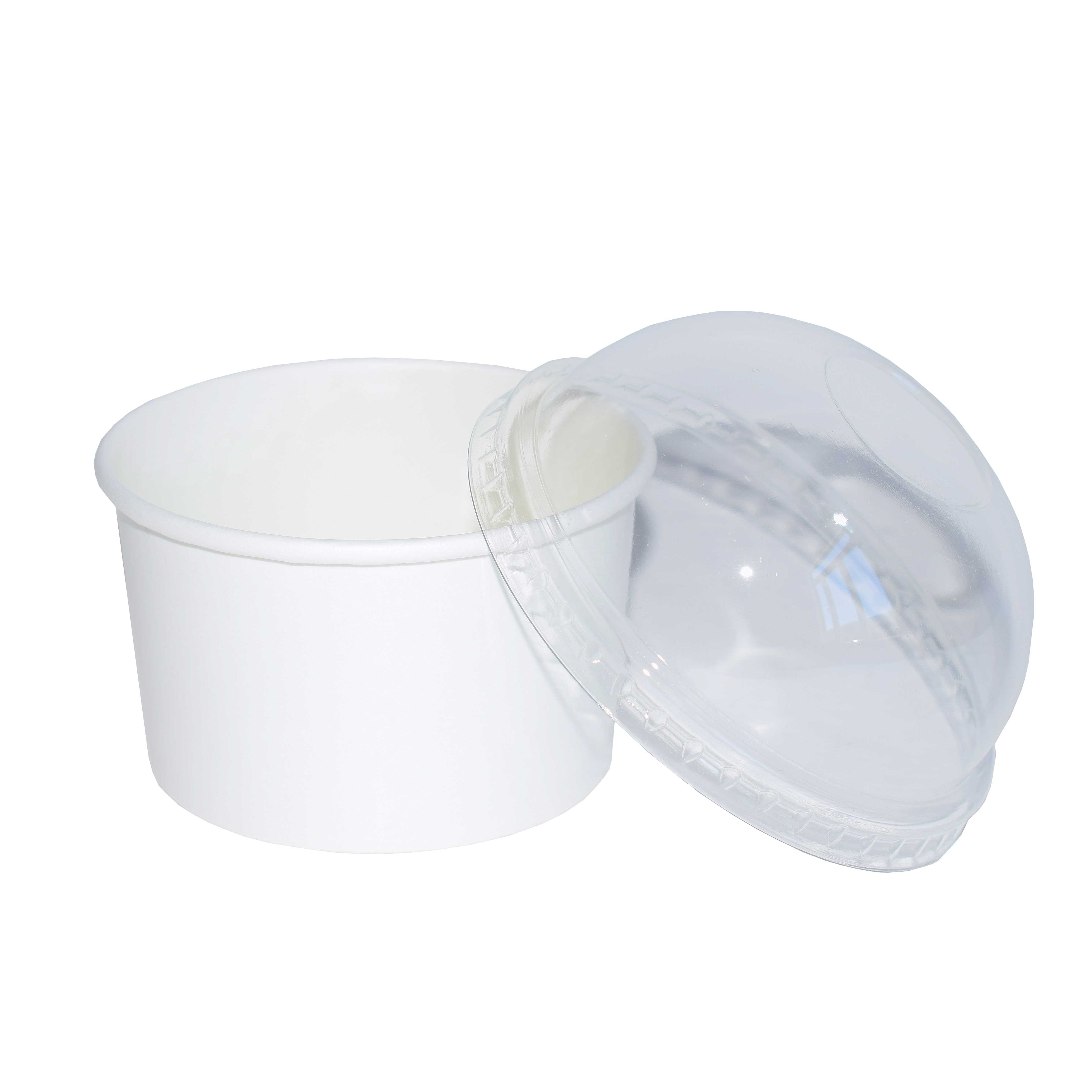Tarrina Helado Carton Blanco 6oz 180ml 50u.