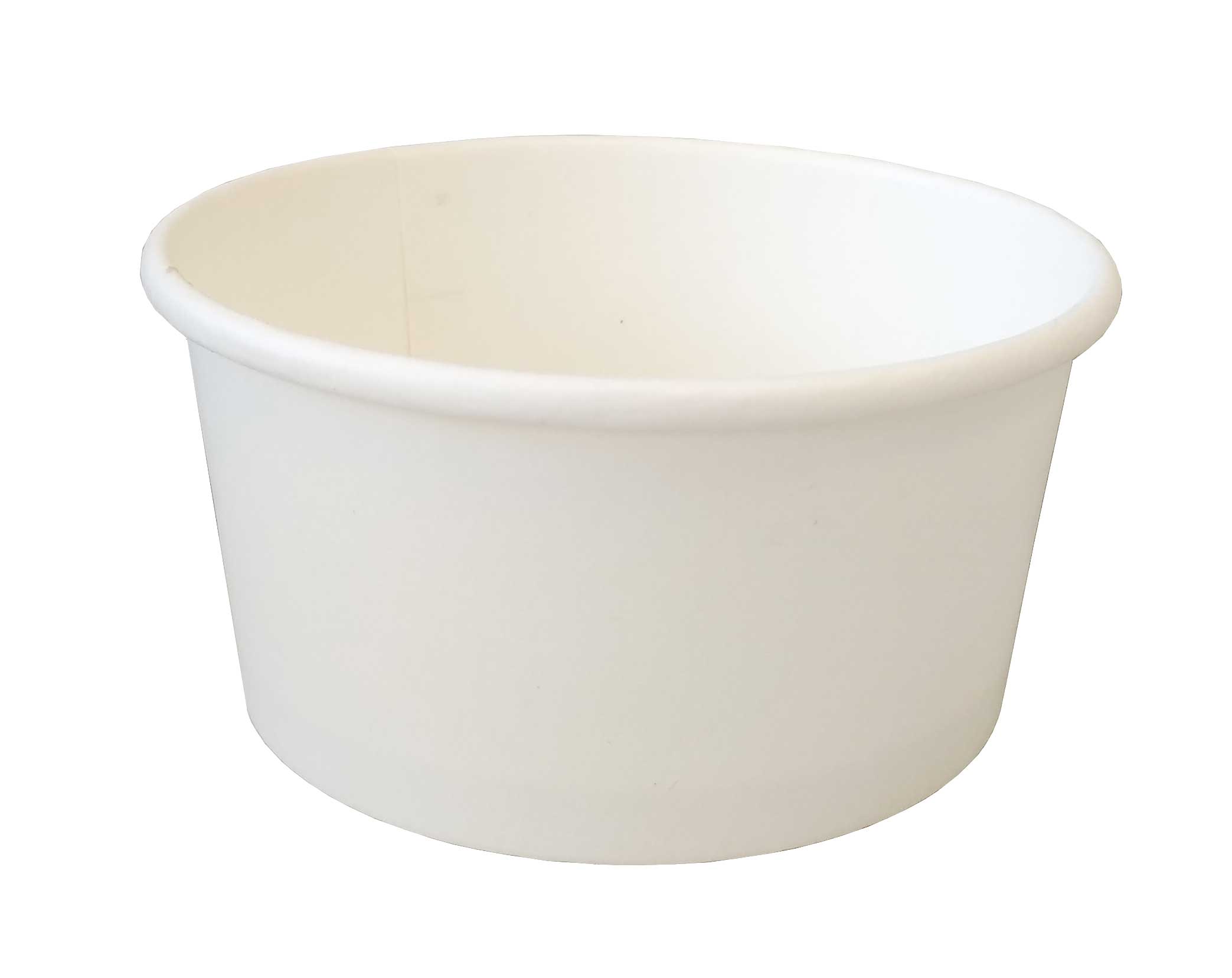 Tarrina Helado Carton Blanco 8oz 50u.