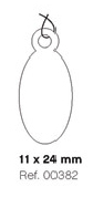 Et. Colgante 11x24mm Apli Oval