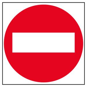 Etiqueta señalizacion prohibido el paso 1u.